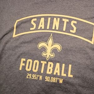 NFL Saints Team Apparel Gray T-Shirt